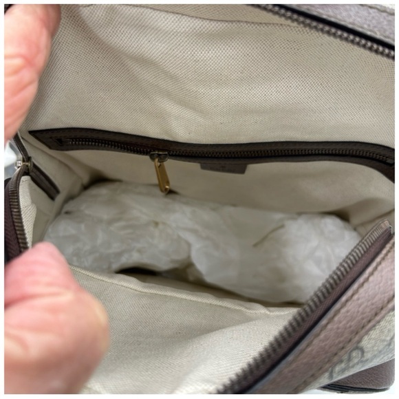 Gucci Ophedia GG Supreme, canvas and leather backpack made in Italy NWT - Picture 8 of 11